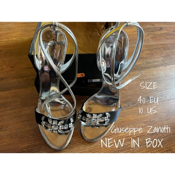 Giuseppe Zanotti Crystal Jewel Evening Sandals US 10 / EU 40 - New In Box - Picture 1 of 6